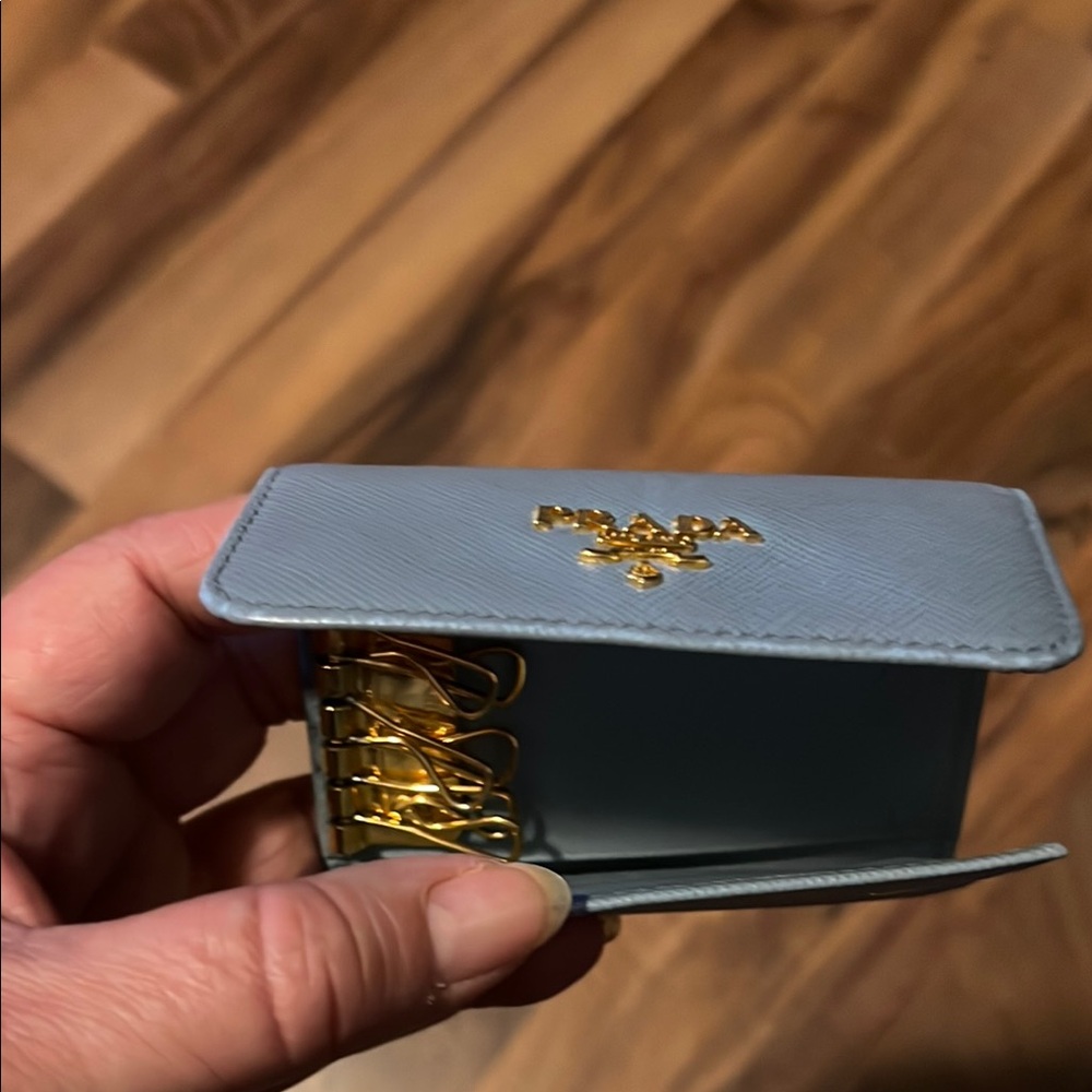 Prada Blue Key Holder